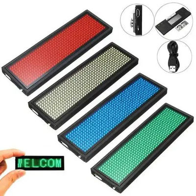 イベント用の Led スクロール名札, 12x48 ピクセル Led 名札